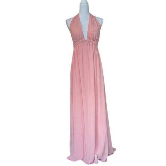 Show Me Your Mumu Dress Womens Medium Luna Halter Bridesmaids Wedding Formal - Picture 6 of 16